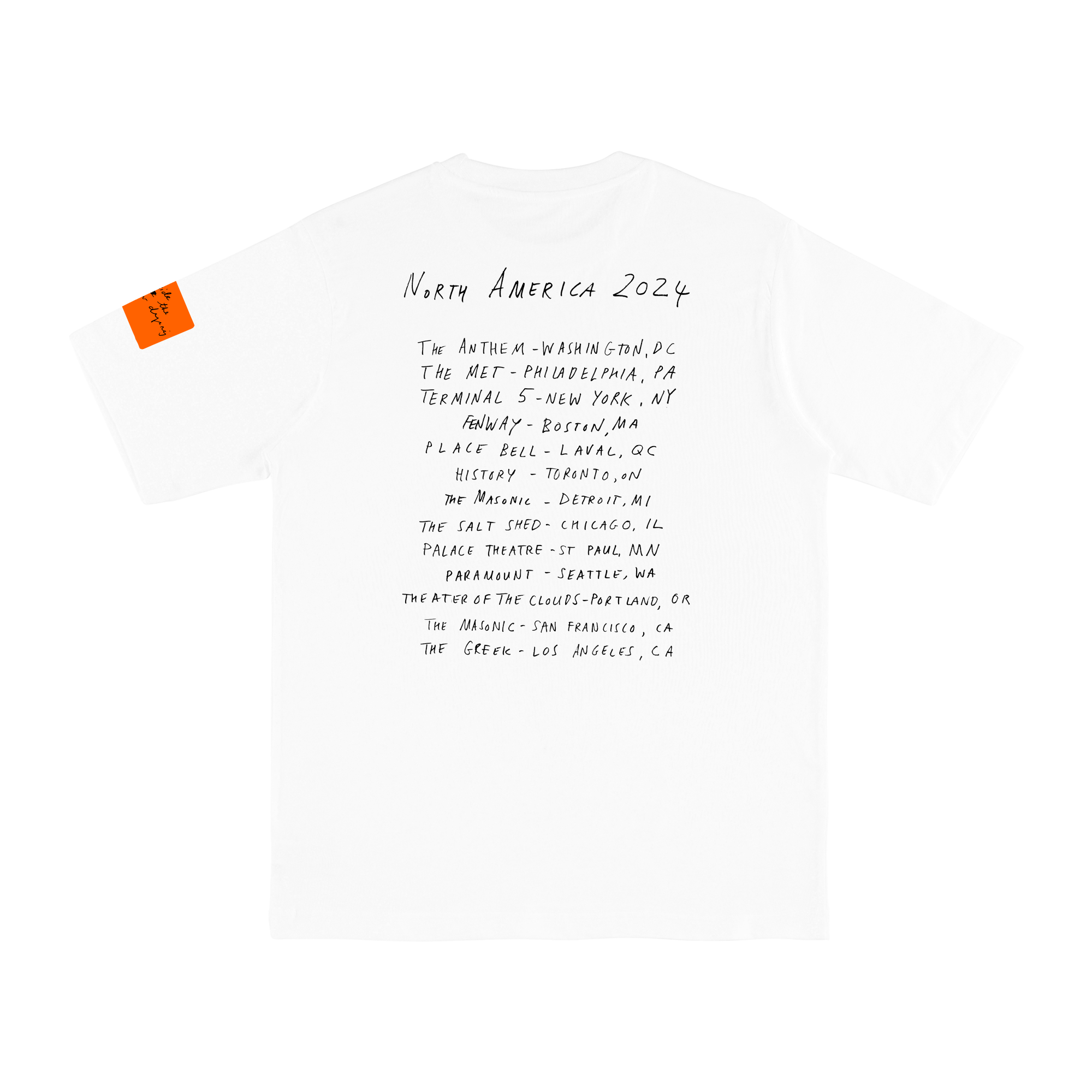 I Inside the Year Old Dying N.A. Tour White T-Shirt